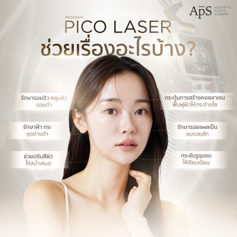โปรแกรม Pico Laser เทคโนโลยีลดเม็ดสี เพื่อผิวสวยสมบูรณ์แบบ 6 โปรแกรม Pico Laser ช่วยเรื่องอะไรบ้าง ?