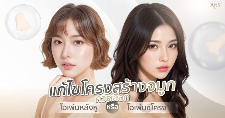 กระดูกหลังหูหรือกระดูกซี่โครงใช้ในการทำจมูกดีกว่า