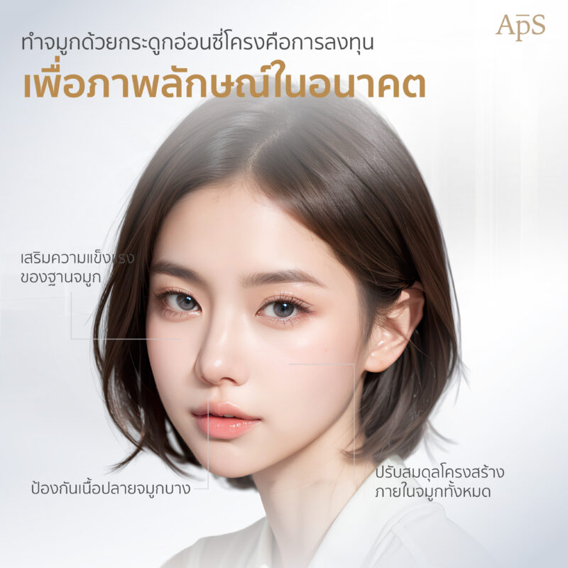 ข้อดีของการเสริมจมูกด้วยกระดูกอ่อนซี่โครง