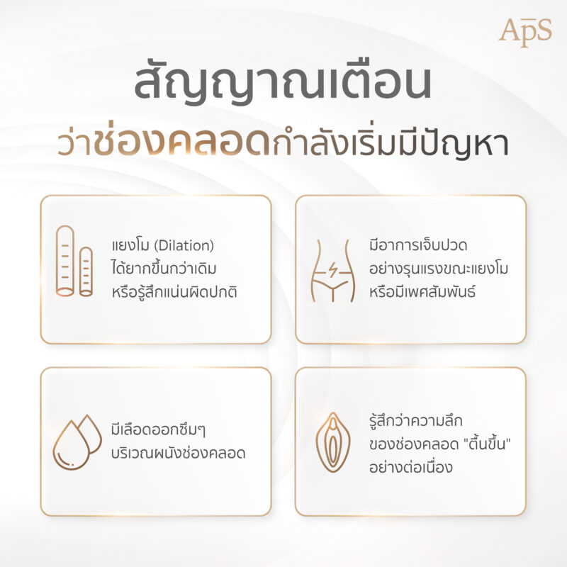 สัณญาณเตือนว่าช่องคลอดกำลังมีปัญหา
