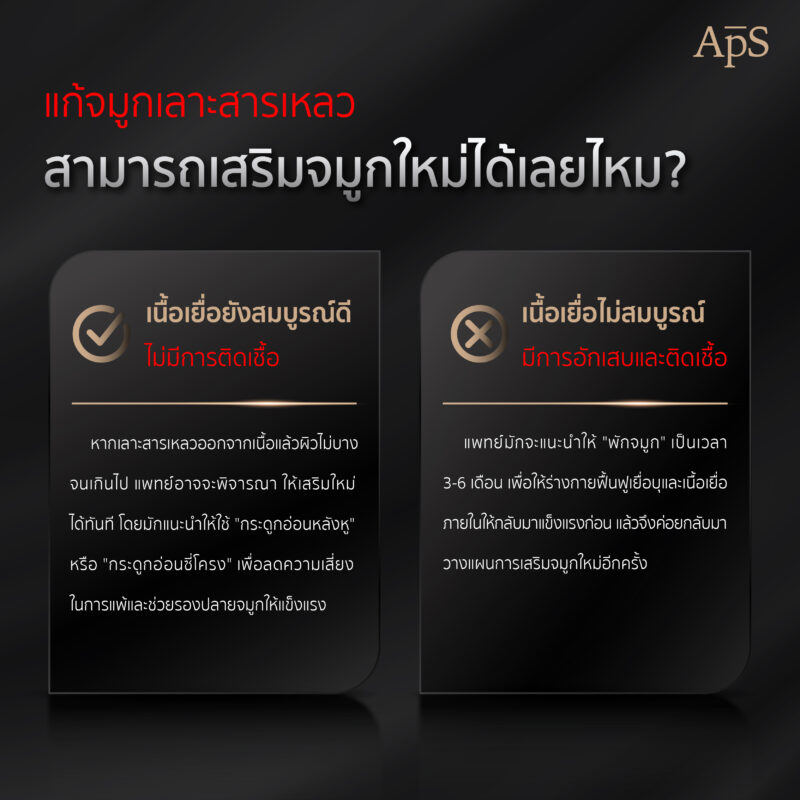 แก้จมูกเลาะสารเหลวทำจมูกเลยได้ไหม