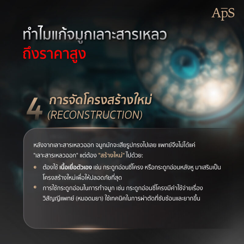 ทำไมแก้จมูกเลาะสารเหลว ถึงราคาสูง