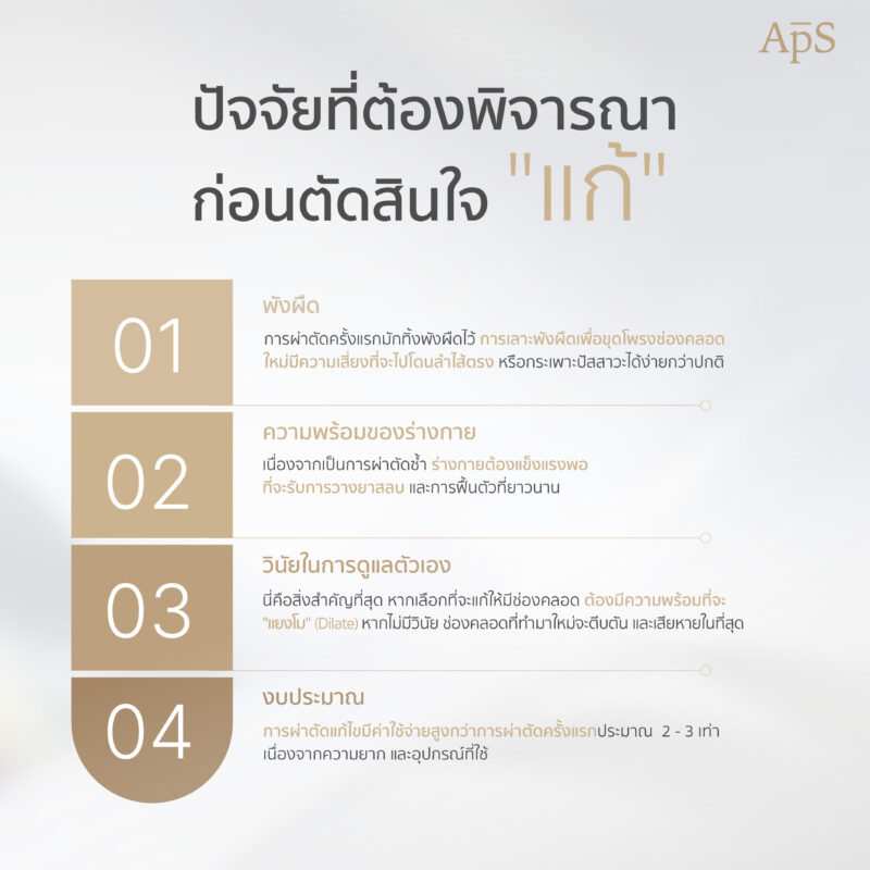 ก่อนผ่าตัดแก้สร้างช่องคลอด ต้องประเมินอะไรบ้าง