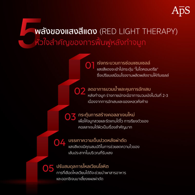 ฉายแสงหลังทำจมูกช่วยลดบวมได้จริงหรอ หลักการทำงานต่ออาการบวมหลังทำจมูก 2 หลักการทำงานของการฉายแสง