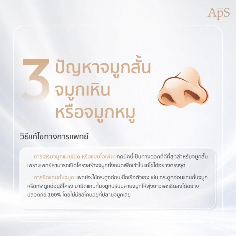 ปัญหาจมูกสั้น จมูกเหิน จมูกหมู