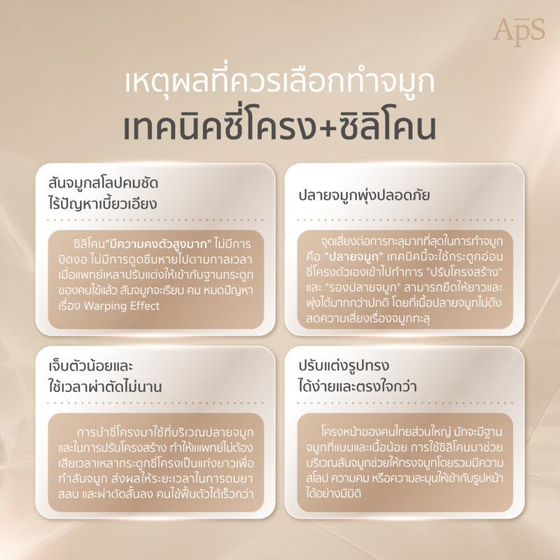 ซี่โครงล้วนหรือซี่โครงร่วมกับซิลิโคน แบบไหนดีกว่ากัน? 6 จุดเด่นของการเสริมจมูกซี่โครงร่วมกับซิลิโคน